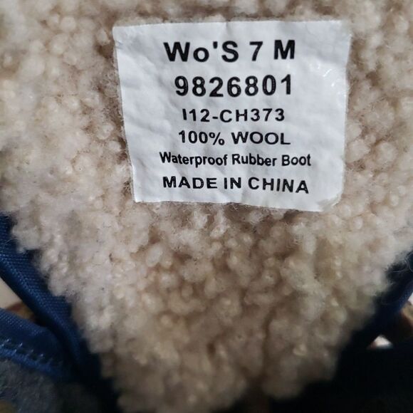 Sperry Top-sider for J. Crew Boot Womens 7 Wool Shearling Duck Boot Warm Cozy - Picture 3 of 10